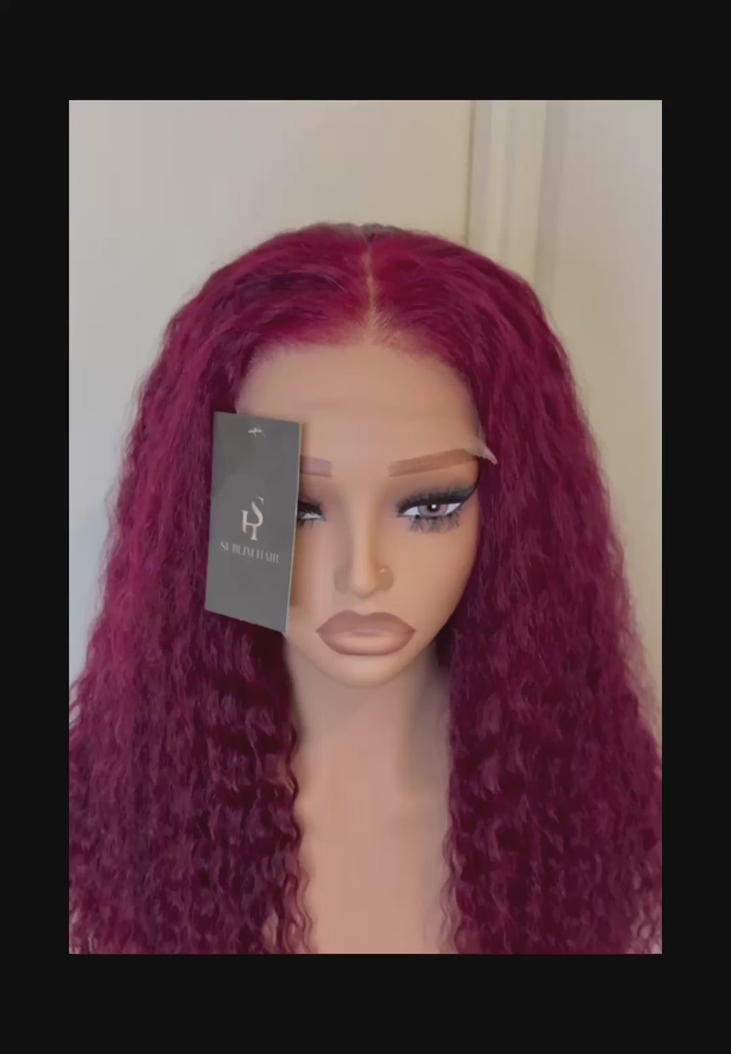 Kim– Perruque Water Wave – Gluelace 5x5 Transparente – Densité 250% – Marron Clair